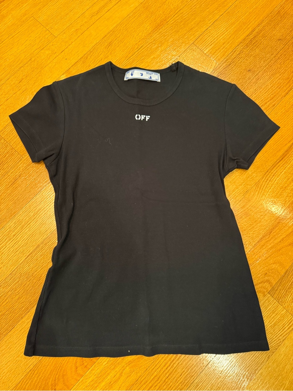 Off-White Black Short-Sleeve Logo Tee